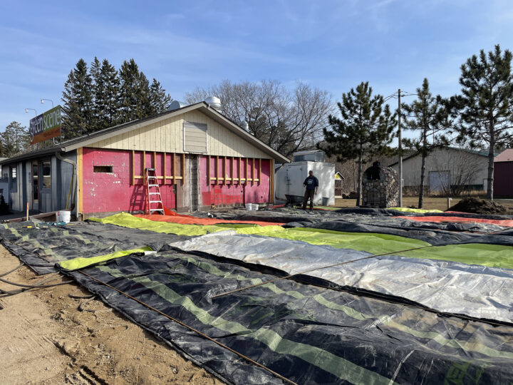 Thawing the ground!