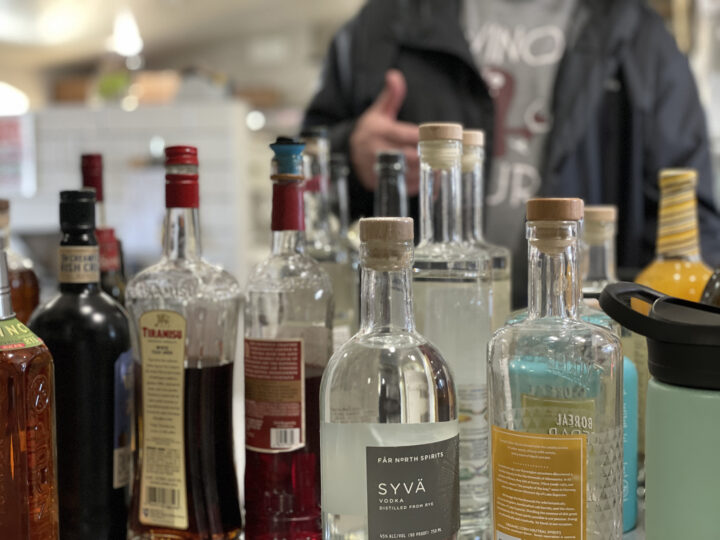 Liquor selection with Dennis & Angie